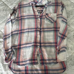 Rails plaid button down size medium